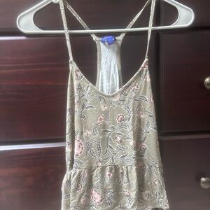 Aeropostale green Camisole Crop Top with Spaghetti Straps
